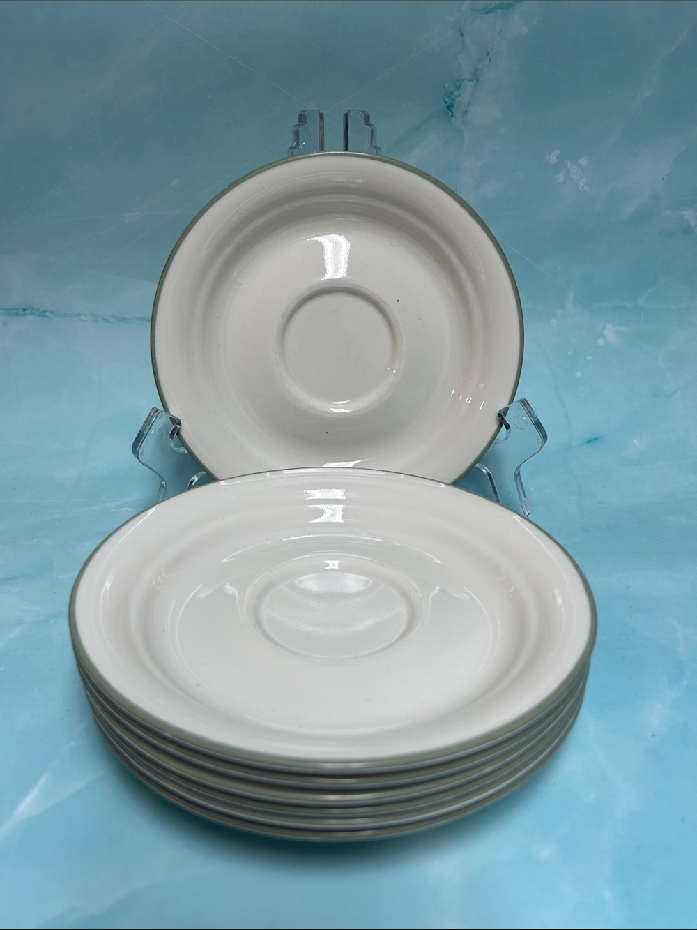 Corelle Coordinates Thymeless Herbs Stoneware Saucer set of 7